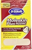 Dr. Scholl's Moleskin Plus 4  5/8-Inch X 3 3/8 Inch  Padding, 3-Count Packages (Pack of 8)
