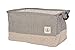 GreenForest Storage Round Basket with totes, Blue Strips and White Dots
