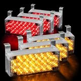 132 LED Emergency Warning Flashing Strobe Lights with 3 Mode Controller - Amber &... by HK5