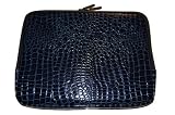 KingCase iPad Alligator Zipper Case * (Dark Blue) - For Apple iPad (Fits ALL iPad Wifi & 3G models)