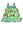 Hula Bay - Girls Hand Crochette Trimmed Printed Rayon Sundress, Aqua, Green (Size 4)