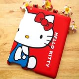 Hello Kitty Lovely Red Sit Down Doll Polish Cover Case for Ipad 2