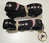 Atlanta Falcons Pet Set Dog Leash Collar ID Tag LARGE