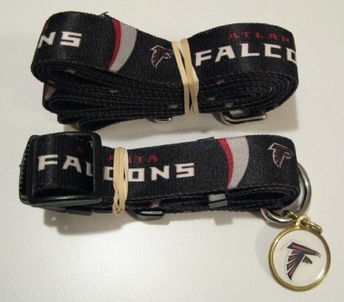 Atlanta Falcons Pet Accessories Set - Large (6' Leash, Collar, and ID Tag)