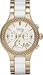 DKNY #NY8182 Women's Rose Gold Stainless Steel Combo White Ceramic Chronograph Watch