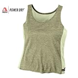 TAIGA Women's Lightweight Polartec Power Dry Sleeveless Shirts Deluxe - Tank Top Shirts, Moss Sage, MADE IN CANADA