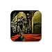 Disappearing Bust of Voltaire By Salvador Dali Coaster (Set of 4)