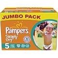 Pampers Simply Dry Gr.5 Junior 11-25kg Jumbopack, 2er Pack (2 x 68 Windeln)