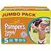 Pampers Simply Dry Gr.5 Junior 11-25kg Jumbopack, 2er Pack (2 x 68 Windeln)