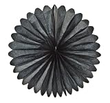 WeGlow International 19" Rice Paper Flower - Black (3 Lanterns)