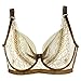 Women Thin Lace Unlined Underwire Cup B C D Push Up Bras