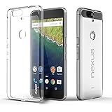 Nexus 6P Case, PLESON [Tou] Huawei/Google Nexus 6P Case Cover,Crystal Clear/Dotted Slim Fit/ Lightweight/ Exact Fit/NO Bulkiness Clear back panel + Soft TPU Protective bumper Case for Nexus 6P (2015)