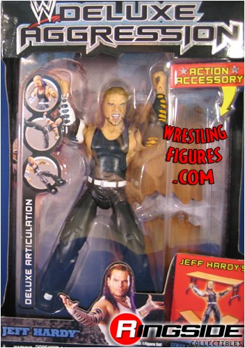 WWE Action Figure-JEFF HARDY DELUXE AGGRESSION 7 WWE JAKKS FIGURE-Jakks WWE Action Figure