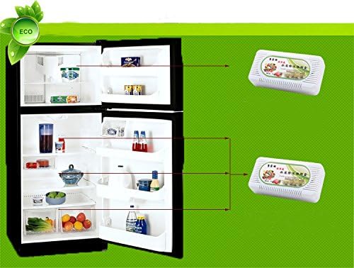 Refrigerator Deodorant Activated Carbon, refinement Bamboo Charcoal Bag/ Air Freshener(4 Packs*70g)