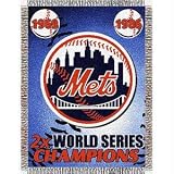 New York Mets MLB World Series Commemorative Woven Tapestry Throw (48x60)