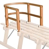 ScSPORTS Kinderlehne Holz Rückenlehne Lehne Massivholz Schlitten Rodel Kinder