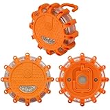 Wagan EL2639-3 FRED Flashing Roadside Emergency Disc LED Flare, (Pack of 3)