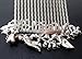 beautiful elegant wedding bridal hair comb pearl and crystal #222