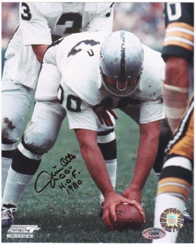 Jim Otto Oakland Raiders Autographed 8x10 Photo w/HOF Inscription (B)