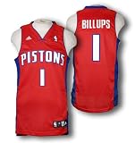 Detroit Pistons Chauncey Billups #1 Sewn NBA Swingman Jersey, Red