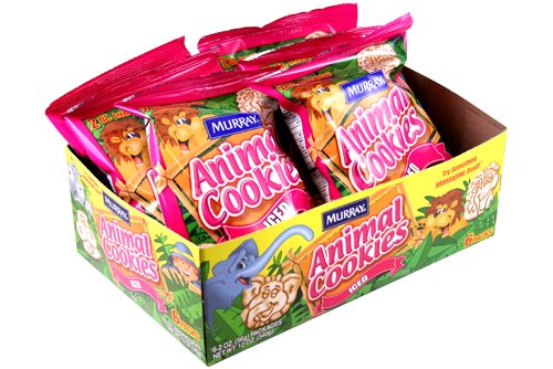 Murray Animal Cookies with Icing 6 Packs by Murray