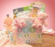 Floral Baby Gift Baskets Baby Of Mine New Baby Gift Box - Blue Floral Baby Gift Baskets Baby Of Mine New Baby Gift Box - Blue