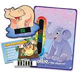 Pack of 'Happy Family' Ollie Elephant Nursery and Room Thermometer, Happy Hippo Bath Thermometer and Monkey Forehead Thermometer for Baby/Child