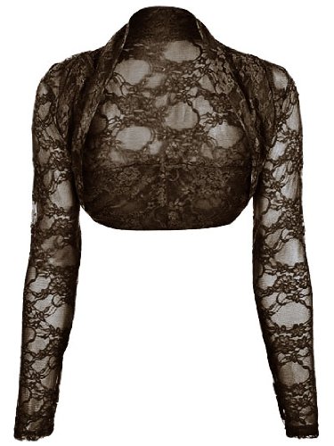 Womens Lace Long Sleeved Shrug