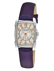 Stuhrling Original Womens 163A.121Q2 Vogue Carnegie Rose Swiss Quartz Swarovski Crystal Mother-Of-Pearl Purple Watch