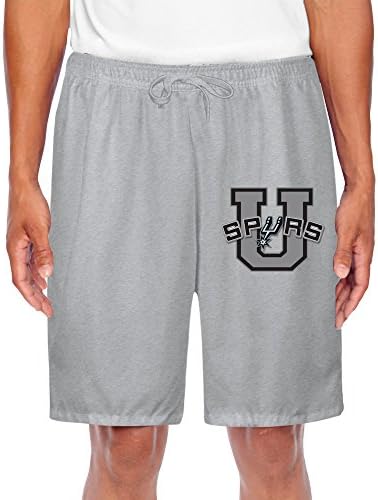 PTTYS Men's 2 San Antonio Spurs 2 Fleece Shorts Pants Ash US Size XL