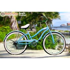 Buy New Micargi 26 7 Speed Ladies Bike Beach Cruiser Bicycle Rover Baby Blue