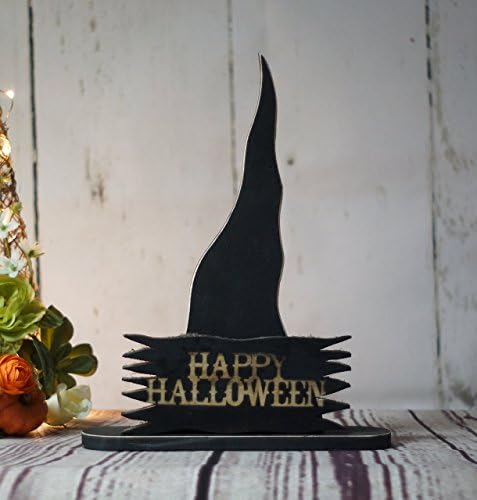 Rustic Halloween Witch Hat Shelf Sitter, Primitive Halloween Decor, Rustic Reclaimed Wood, Rustic Halloween, Fall Decor, Happy Halloween