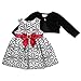 Youngland Baby Girls' 2 Piece Mesh Dress and Knit Cardigan