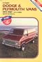 Dodge and Plymouth Caravan Mini Ram Van Voyager 1984 1987 Shop Manual