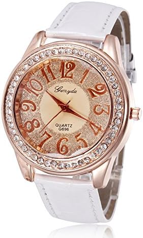 95 White Circle Head Sand Gold Clock Dial Carving Big Letters Detachable Strap Plated Classic Round Cz Ladies Boyfriend Watch