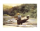 Boy Fishing, 1892 by Winslow Homer poster print,14 in. x 11 in.