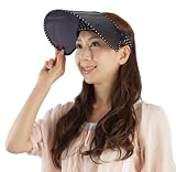紫外線カット99%フェイスワイドサンバイザー 水玉