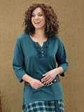 Ulla Popken Ruffled Henley