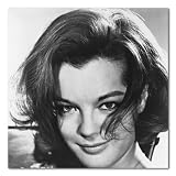 Romy Schneider B&W Matte Photograph - 12x12 Inches