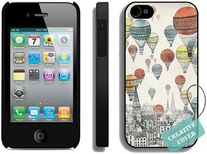 fantasy diy - pc hard case for Apple iphone 4 4S (Black)