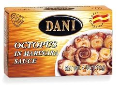 DANI Octopus in Marinara Sauce, 4-Ounce Metal Tin (Pack of 24)
