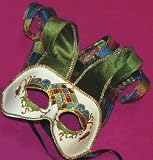 Royal Court Jester Venetian, Masquerade, Mardi Gras Mask Style D