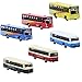 BS150 6pcs Diecast Model Buses Car 1:160 N Scale Streetscape Layout Railway Scenery DIY Train Layout Model Accessories