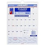 AT-A-GLANCE Monthly Wall Calendar 2016, 8 x 11 Inches (PM1-28)