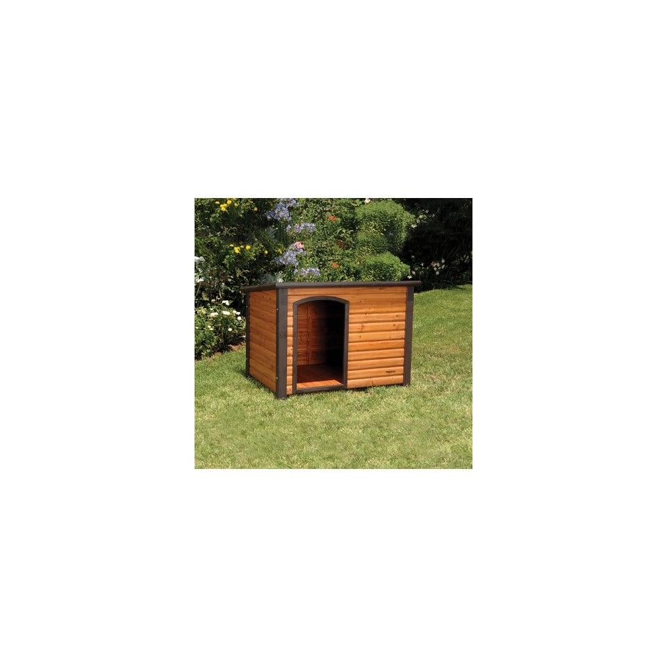 Outback Extreme Log Cabin Dog House In Cedar Size Large On Popscreen