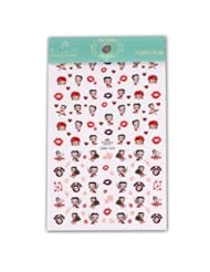 Beauty: Nails Gaga Sexy Marilyn Monroe and kiss Cartoon 3d metal Nail Art Sticker Polish Decoration - Nails Gaga