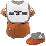 adidas Phoenix Suns Infant Orange 3-Piece Creeper Set