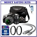 Sony Alpha A380 Digital SLR with 18-55mm Lens (DSLR-A380) + Sony 75-300mm f/4.5-5.6 zoom Lens (SAL-75300) + Transcend 8GB SD Memory Card + Sony Alpha Carrying Case + Willoughbys Protective Starter Kit