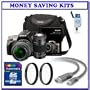 Sony Alpha A380 Digital SLR with 18-55mm Lens (DSLR-A380) + Sony 75-300mm f/4.5-5.6 zoom Lens (SAL-75300) + Transcend 8GB SD Memory Card + Sony Alpha Carrying Case + Willoughbys Protective Starter Kit