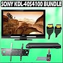 Sony Bravia S-Series KDL-40S4100 40-inch 1080P LCD HDTV + Sony DVD Player w/ Wall Mount Accessory Kit